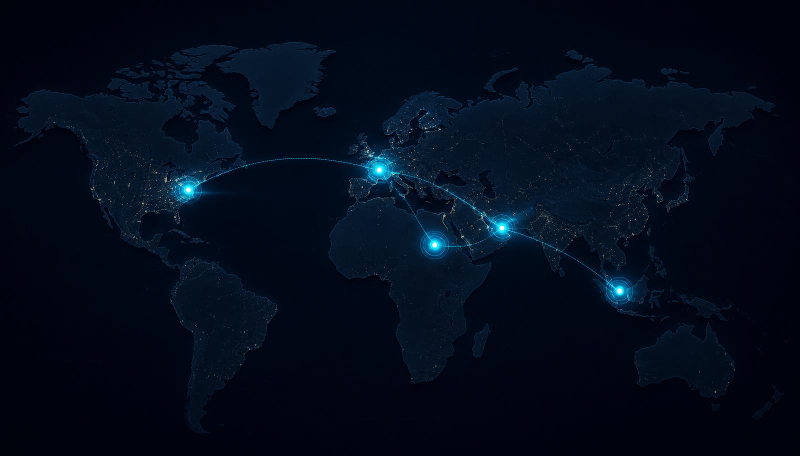Sitrava VPN server locations across UAE, Europe, North America, Asia-Pacific and Africa